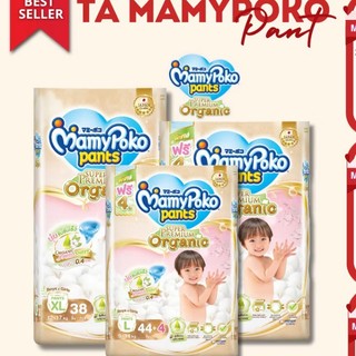 Tã quần MAMYPOKO SUPER PREMIUM ORGANIC M58/ L44/ XL38/ XXL32