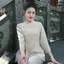Bộ Đồ Lam Nữ Đi Chùa Họa Tiết Thêu Hoa Chữ An Chất Liệu Vải Đủi Vân Mây Cao Cấp DL007
