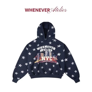 Whenever - Áo Hoodie Whenever Atelier Basic Zip Form Boxy Unisex Vải Nỉ Dày Dặn Ấm Áp