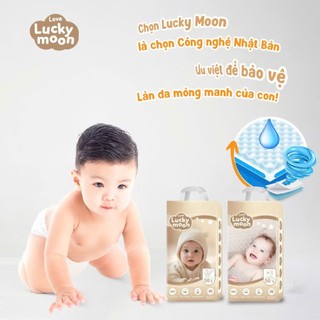 Tã bỉm quần dán LUCKY MOON siêu mỏng mềm mại, thấm hút tốt đủ size