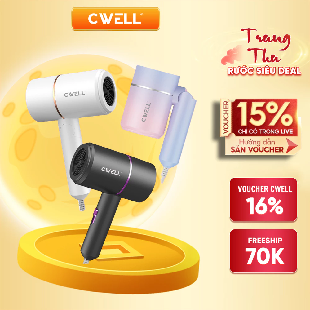 Máy sấy tóc mini CWell C01HD