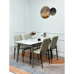 Bàn Ăn Chân Côn Mở Rộng T90, Mặt Đá Ceramic, Chân Sắt Có Bếp Từ, Hàng Nhập Khẩu, Chung cư. TC55 — ảnh 3
