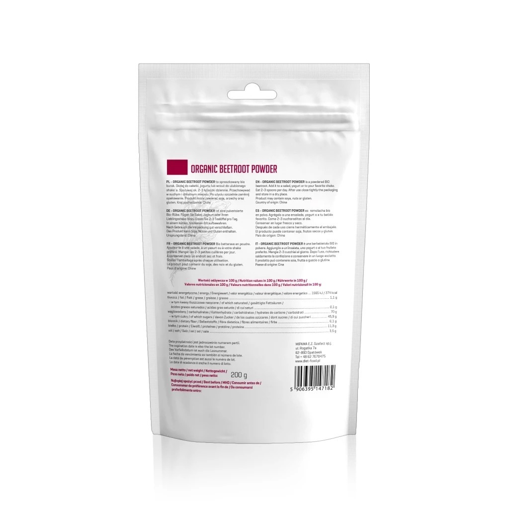 [2027] Bột Củ Dền Hữu Cơ Organic Beetroot Powder Diet Food 200g
