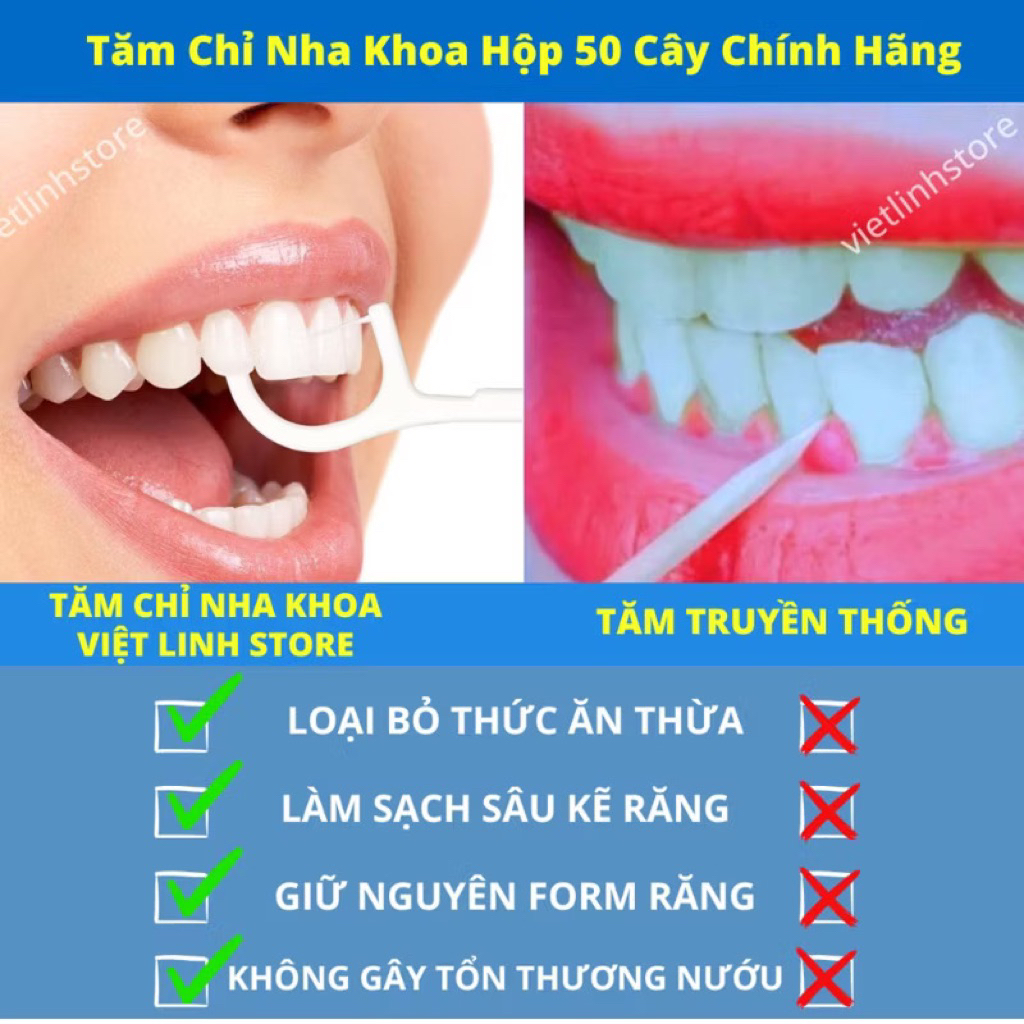 Giảm giá cực hot 60% Combo 12 Hộp 600 Chiếc Tăm Chỉ Nha Khoa 2 Đầu Sợi Chỉ Mảnh, Tăm Chỉ Nha Khoa Vệ Sinh Kẽ Răng