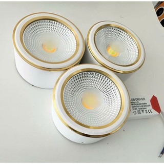 Đèn LED ông bơ công suất 7W 12W phi90 phi110 vỏ nhôm - đèn bơ ốp trần, hiên, văng