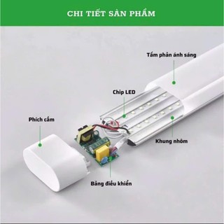 Đèn Tuýp LED Bán Nguyệt 40W 60W 100W - Tuýp Led 60cm, 1m2 Đầu Oval Sáng Tràn Viền - Bảo Hành 2 năm