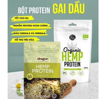 Protein hạt gai d a u hữu cơ Dragon Superfoods Hemp Protein/ Diet-food 200g