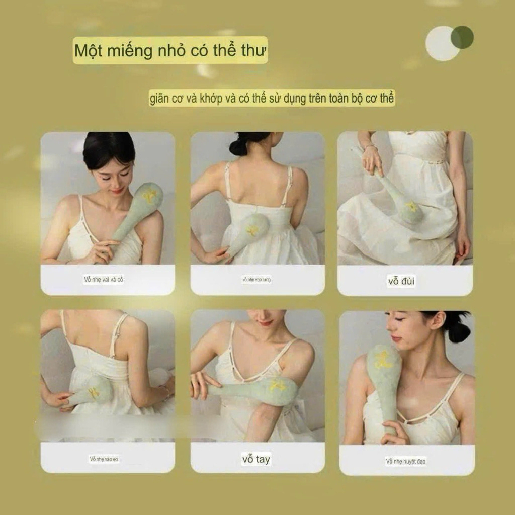 Gậy đấm lưng massage toàn thân giảm mỏi cơ - Dụng cụ gõ lưng