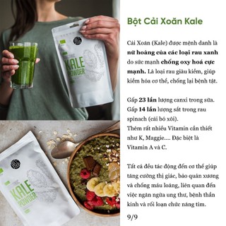 Bột Cải Xoăn Kale Hữu Cơ Diet Food Organic Kale Powder 100g