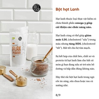 Bột Hạt Lanh Hữu Cơ Diet Food Organic Flax Seed Powder 200g
