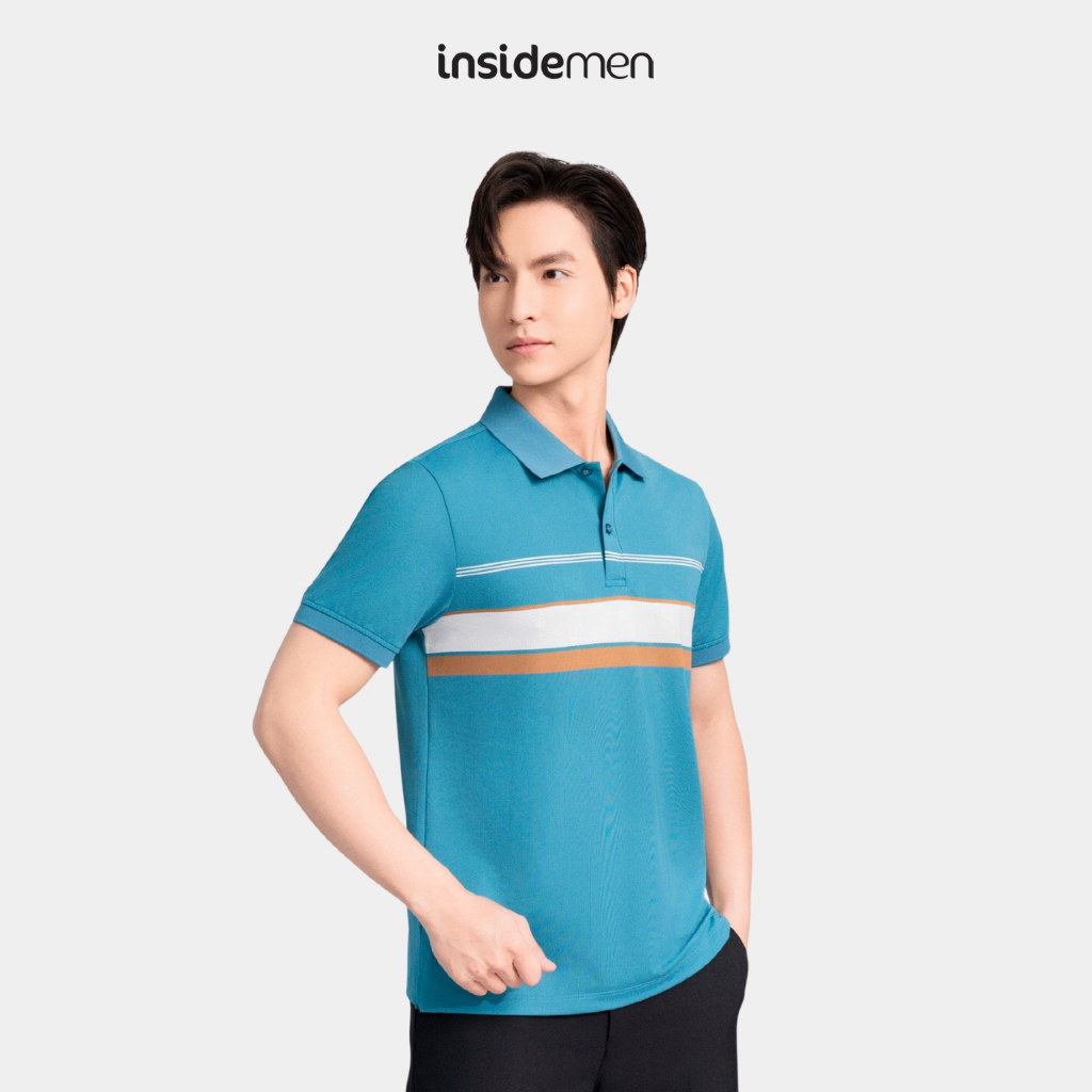 Áo Polo Nam tay ngắn Insidemen Polyamide chạm mát tay Regular Fit IPS021AS2