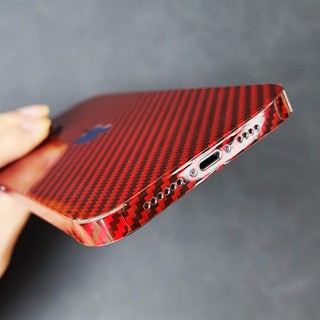 Miếng Dán Skin Carbon Đỏ 9D Dành Cho ip 12 - 17promax