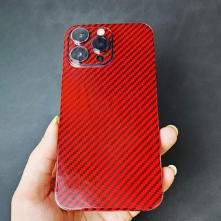 Miếng Dán Skin Carbon Đỏ 9D Dành Cho ip 12 - 17promax
