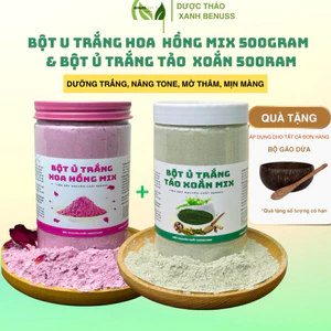 Ủ Trắng Hoa Hồng Mix Và Tảo Xoắn Mix