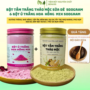 Bột Thảo Mộc Sữa Dê & Bột Hoa Hồng Mix