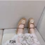 Giày Búp Bê Nữ Đế Bệt Đính Hoa Hồng Thiết kế tiểu thư nhẹ nhàng phong cách vintage Hàn Quốc L810