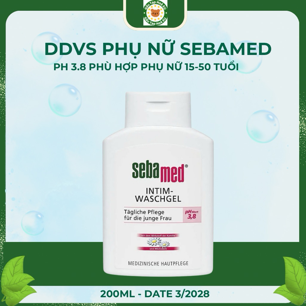 Dung Dch V Sinh Ph N Sebamed Intimate Wash pH 3.8  T Nhin, Du Nh  T 15 n 50 Tui date mi nht | Shopee Vit Nam