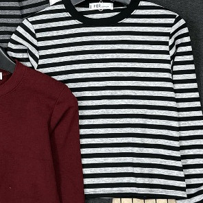 Áo Thun Kẻ Sọc Zip Lông Dáng Ôm Vừa Người Dễ Phối Đồ