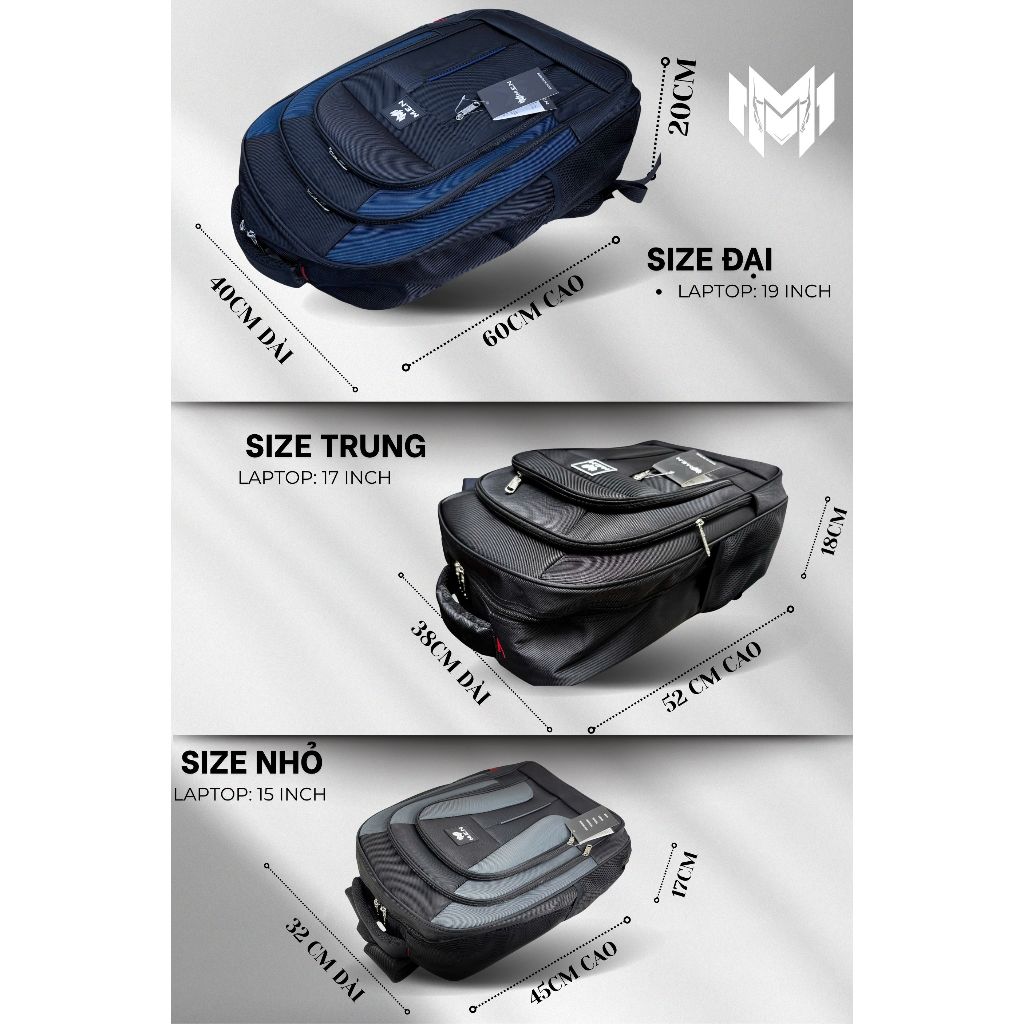 Balo văn phòng cao cấp có 3 size M.E.N STAND kháng nước [HÀNG MỚI VỀ]