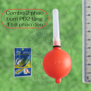 Combo mua 2 phao bơm tặng 1 bịt phao đèn 5 cái tiện dụng khi câu đêm