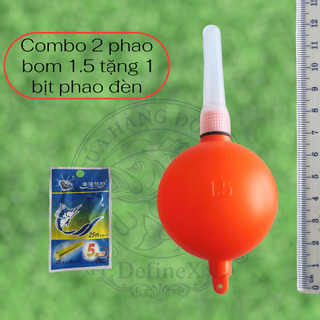 Combo mua 2 phao bơm tặng 1 bịt phao đèn 5 cái tiện dụng khi câu đêm