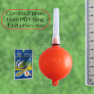 Combo mua 2 phao bơm tặng 1 bịt phao đèn 5 cái tiện dụng khi câu đêm