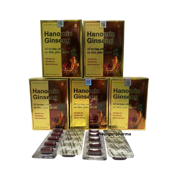Viên uống nhân sâm Hanomin Ginseng (Mẫu cũ: Homlamin) Hộp 60 viên nang mềm