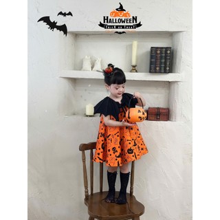 [ Tutuchan ] Kẹp tóc Hallowen bí ngô, phụ kiện kẹp tóc