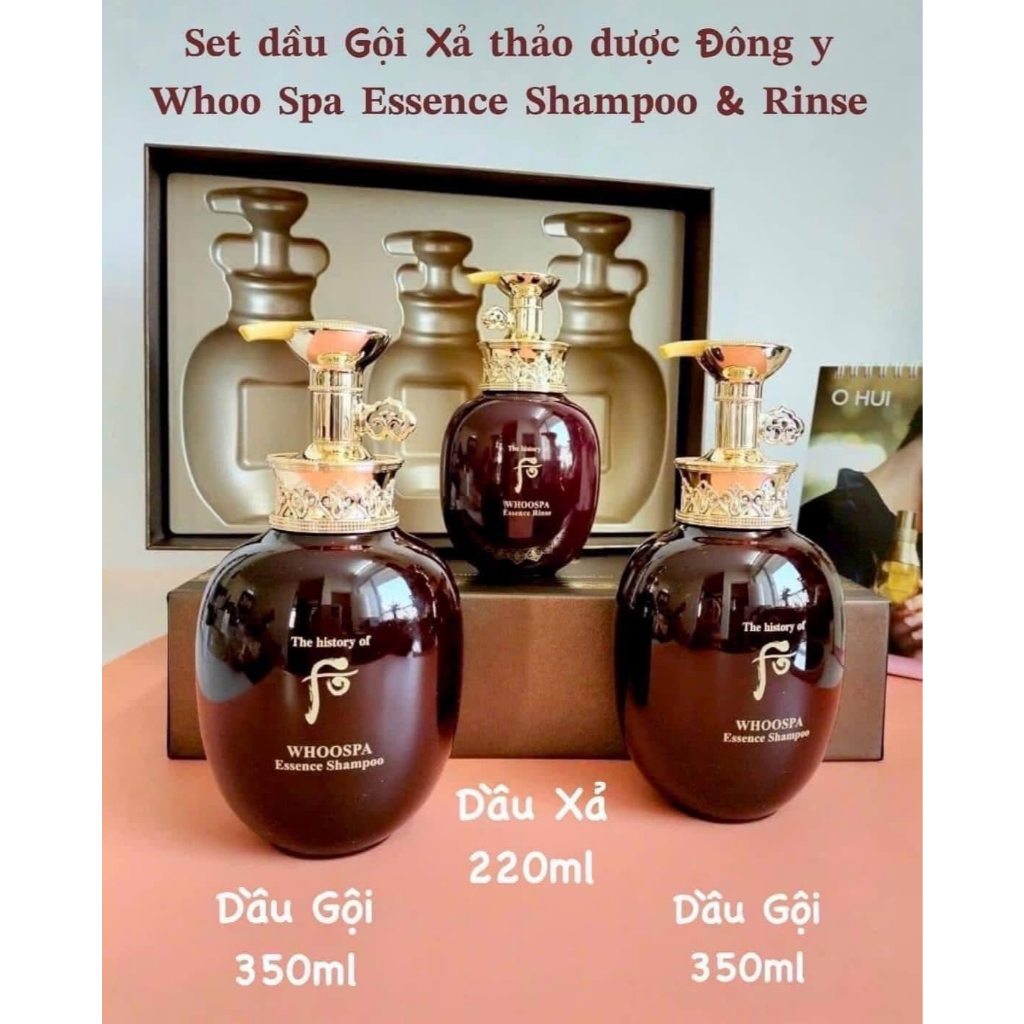 Set dầu gội xả The Whoo đông y dầu gội 350ml*2+ đầu xả 220ml