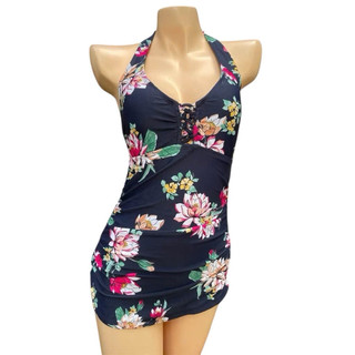 (Xả kho) Áo bơi tankini dáng suông kín đáo, chất vải thun lạnh co giãn tốt hàng VNXK