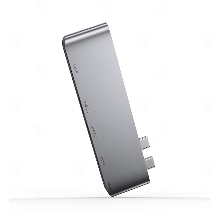 Hub Chuyển Đổi Type C to HDMI + USB 3.0 + SD/TF + Type-C (6 in 1) MacBook và MacBook Air Ugreen 80856
