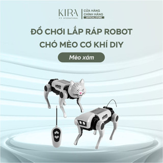 Đồ chơi lắp ráp robot chó mèo cơ khí DIY – mô hình chạy năng lượng mặt trời cho bé