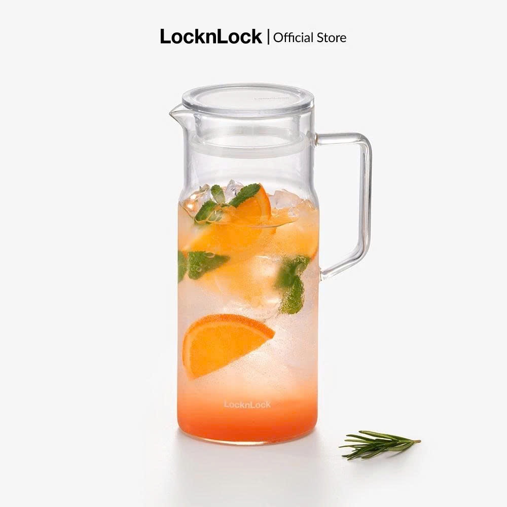 Bình Nước Thủy Tinh Chịu Nhiệt Borosilicate LocknLock LLG6100 (1.2L) LLG619 (1.3L) - K-MALL
