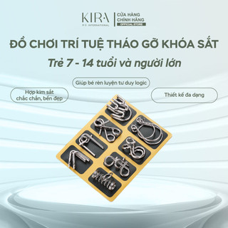 Đồ chơi trí tuệ tháo gỡ khóa sắt – trò chơi câu đố xếp hình logic cho bé 7-14 tuổi