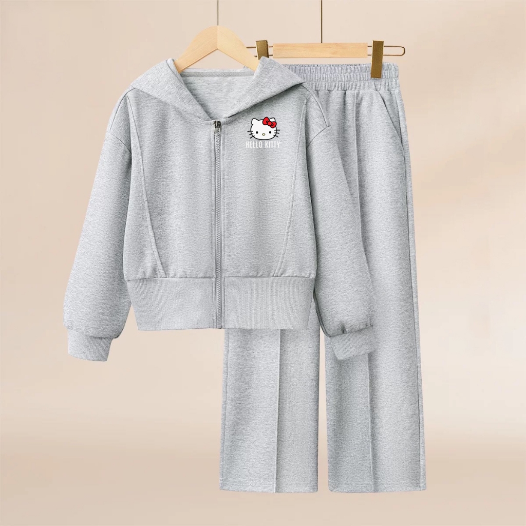 Set áo mũ quần suông kitty cho bé gái size đại BEESHOP D25072