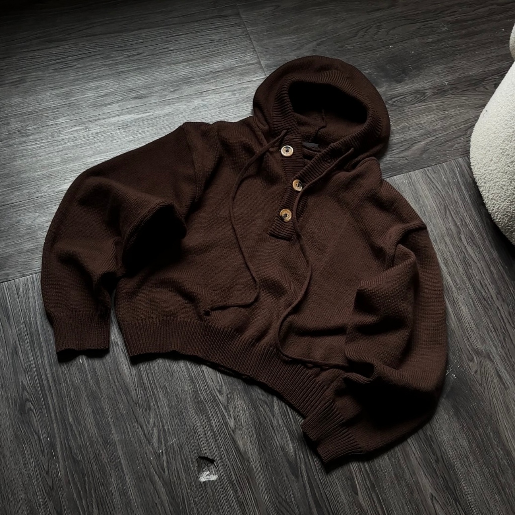 Slick - Hoodie Len Basic Dệt Kim Lông Cừu Merino Cao Cấp - The Slick Way  UNISEX | BigBuy360 - bigbuy360.vn