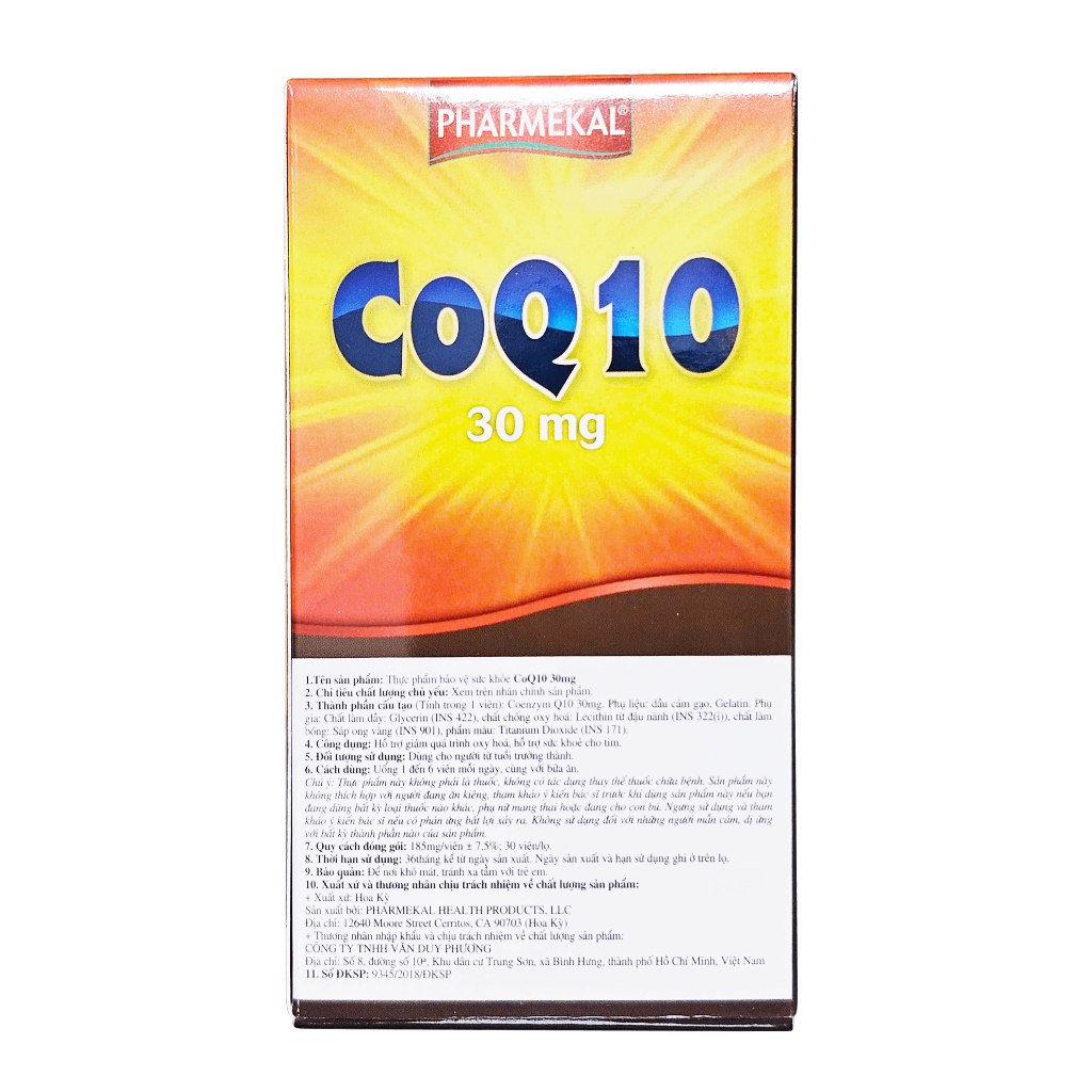 (Mỹ) Viên Uống CoQ10 Fobe Hỗ Trợ Làm Giảm Quá Trình Oxy Hoá, Tăng Cường Sức Khoẻ Tim NN - Hộp 30v