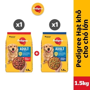 Bộ 2 túi thức ăn PEDIGREE® cho chó lớn dạng hạt 1.5kg (2 túi)