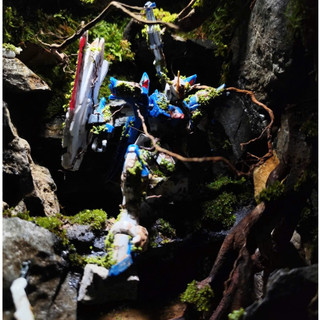 Terrarium " Gundam Chương Sử Cuối Cùng " Món quà đặc biệt cho bạn trai, gundam decor bàn học