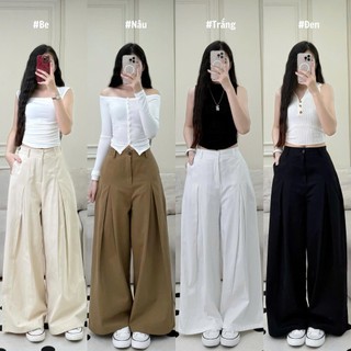 Quần Kaki Ống Suông Nữ Form Rộng Có Chun Sau Quần Dài Nữ Đi Học Đi Làm, Phong Cách Năng Động Dễ Phối Quankaki46