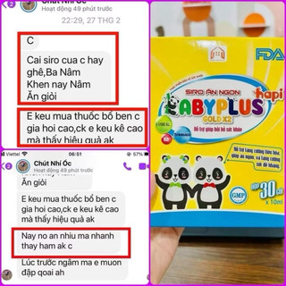 Siro ăn ngon baby plus chính hãng
