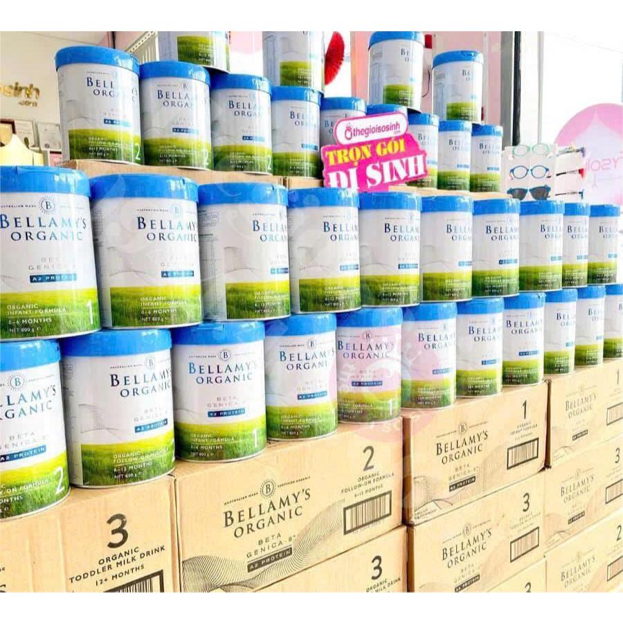 [🔥DEAL SỐC CÓ HẠN🔥] Sữa Bellamy’s Organic A2 Protein 800gr Số 1,2,3,4 Cho Bé SSĐT