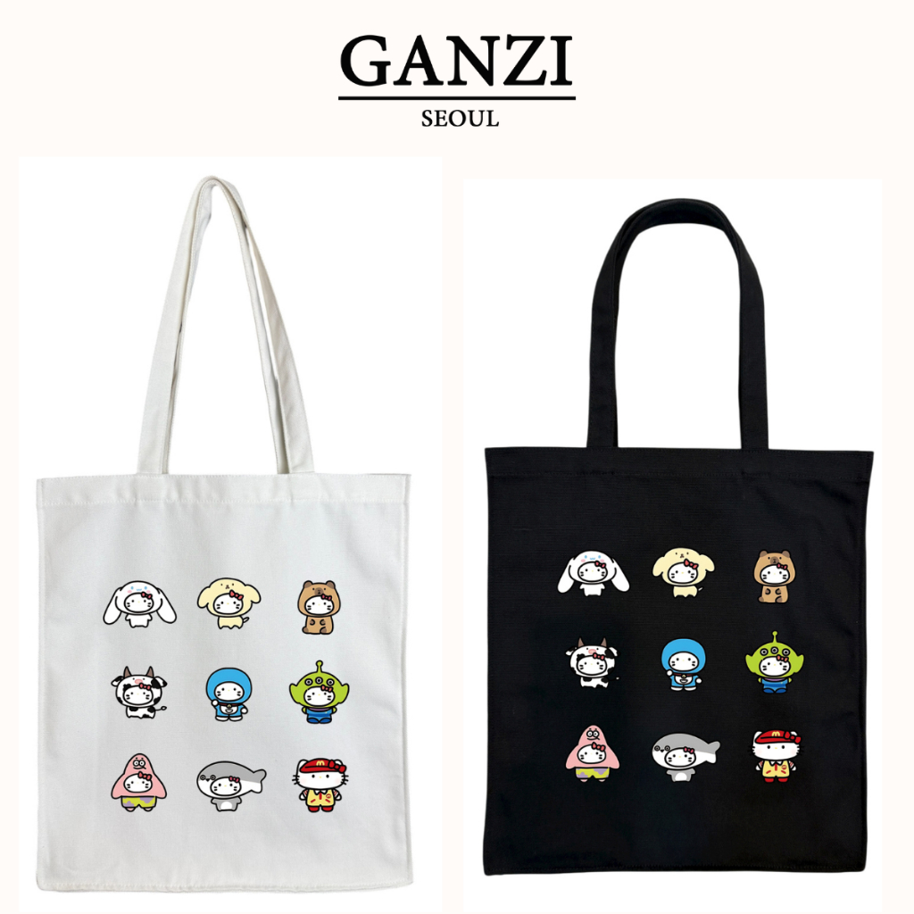 Ganzi Túi Tote Vải Canvas Siêu To Style Hàn Quốc Basic Dễ Thương Trendy ...