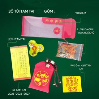 Túi Tam Tai Giải Hạn Con Giáp HỢI - MÃO - MÙI Trong Năm 2025 2026 2027