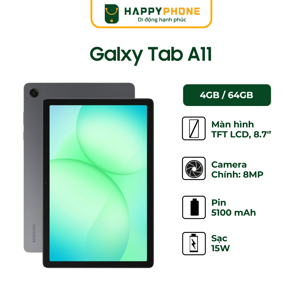 Máy Tính Bảng Samsung Galaxy Tab A11 WiFi – Hàng Chính Hãng