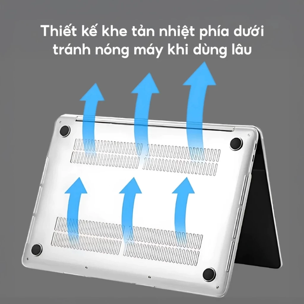 Case Ốp Trong Suốt TPU - Bảo Vệ MácBook Air/Pro M1 M2 13-16 inch - Chống Va Đập, Chống Xước