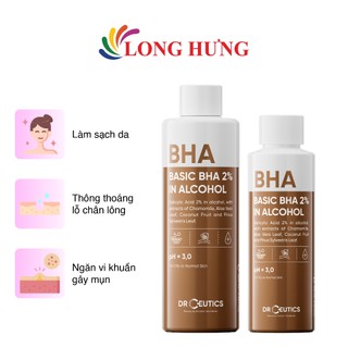 Dung dịch tẩy tế bào chết DrCeutics Basic BHA 2% In Alcohol (100ml/200ml)