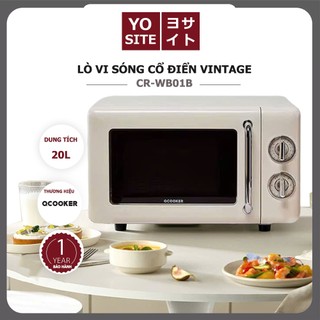 [Bản Quốc Tế] Lò vi sóng lò nướng cổ điển Xiaomi Qcooker phong cách vintage dung tích 20L 700W hàng chính hãng