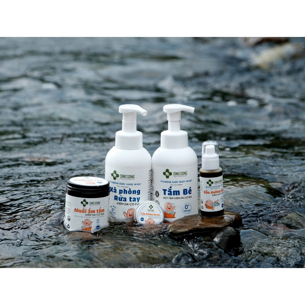 Xà Phòng Rửa Tay tạo Bọt cho Bé (Singsong) -Viêm da cơ địa  - 500ML
