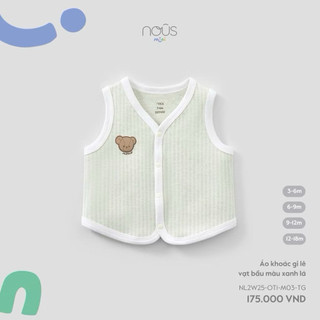 Áo gile vạt bầu sọc nous 3-18m